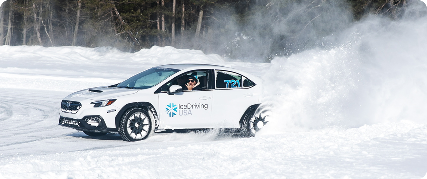 IceDrivingUSA on frozen lake